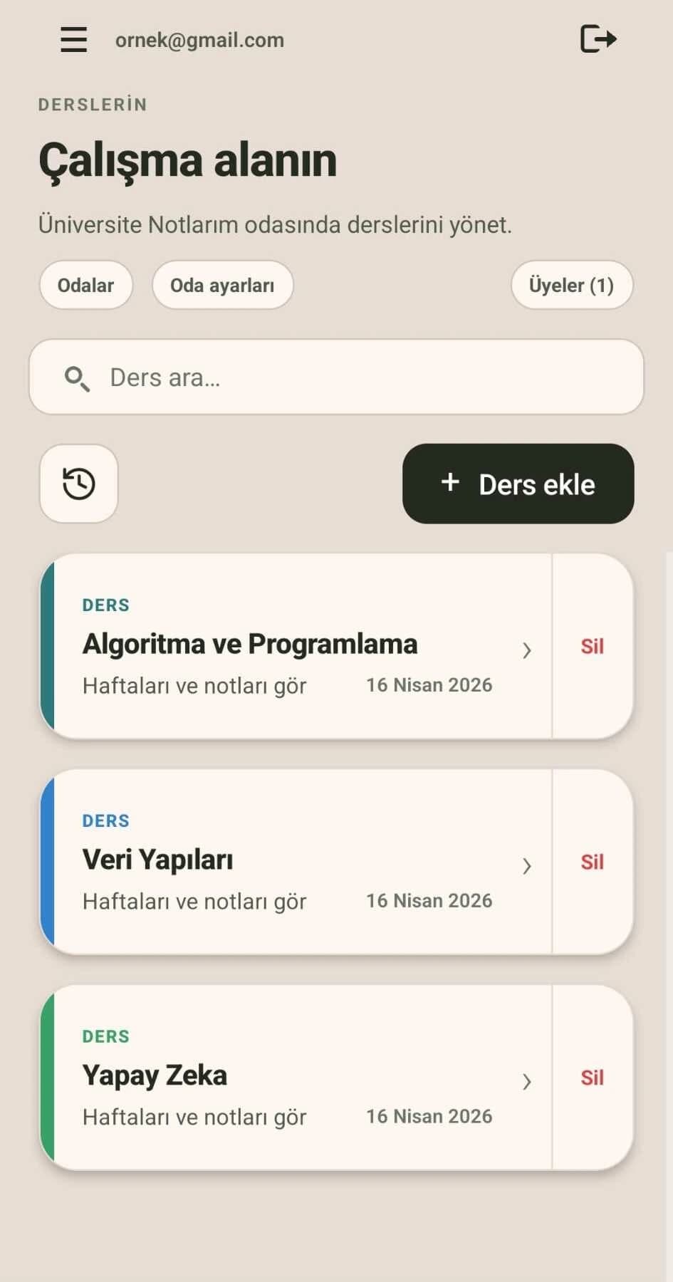 Çalışma Alanın