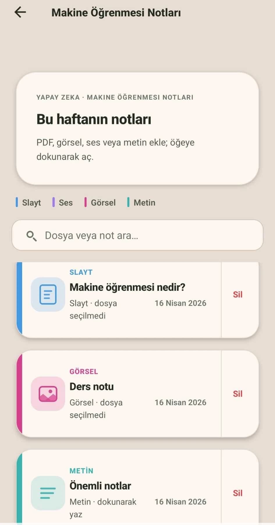Notların